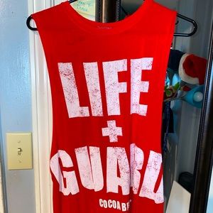 Red Lifeguard Muscle Tank